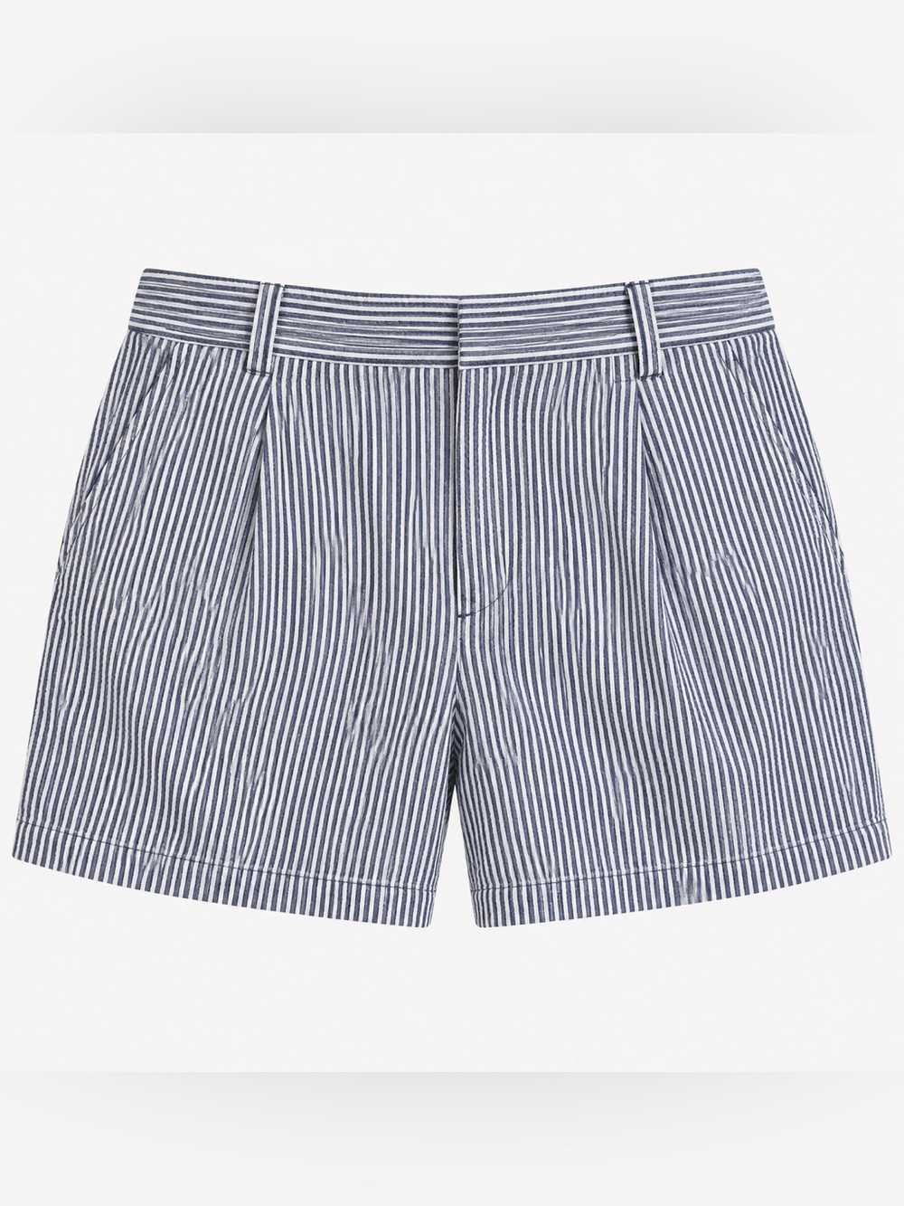 Nicole Miller Women’s Navy Stripe Tailored Shorts size 4